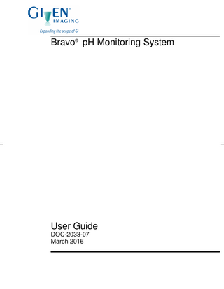 Bravo User Guide March 2016
