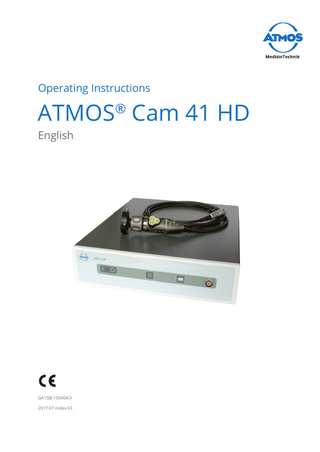 ATMOS Cam 41 HD Operating Instructions Index 03 July 2017