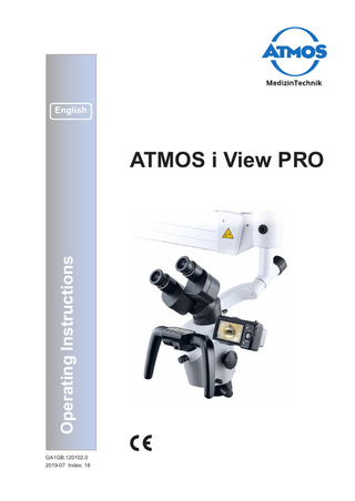ATMOS iView PRO Operating Instructions Index 18 July 2019