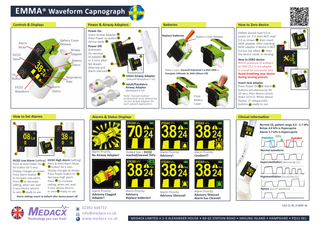 EMMA MEDACX Waveform Capnograph Quick Guide May 2016