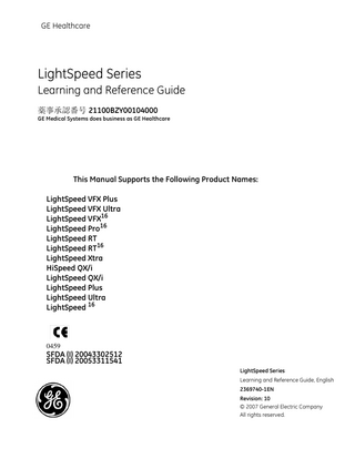 LightSpeed Series Learning and Reference Guide Rev 10 Oct 2007