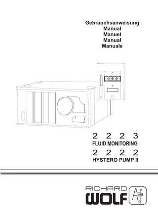 222x Fluid Monitoring and Hystero Pump II Manual Index : 06-12-4.0