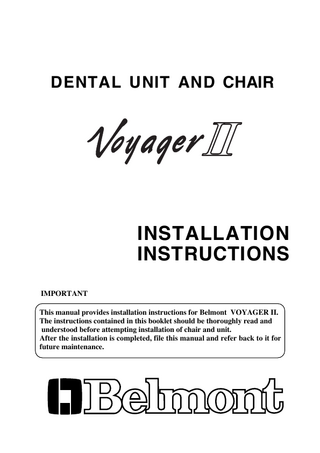 Voyager II Installation Instructions Oct 2008