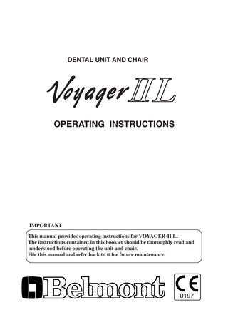 Voyager II L Operating Instructions Sept 2011