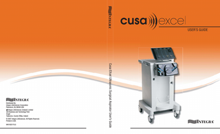 CUSA EXcel Ultrasonic Surgical Aspirator System User Guide