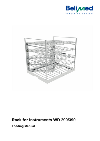 Rack for instruments WD 290/390 Loading Manual  