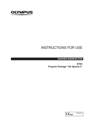 ETD4 Program Package GA Special 3 Instructions for Use