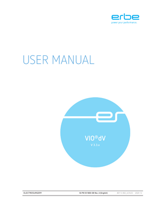 VIO dV User Manual V 3.3.x Rev A