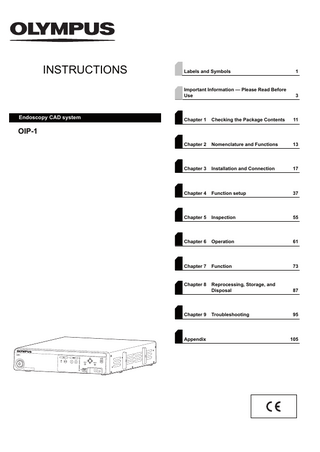 OIP-1 Endoscopy CAD System Instructions 