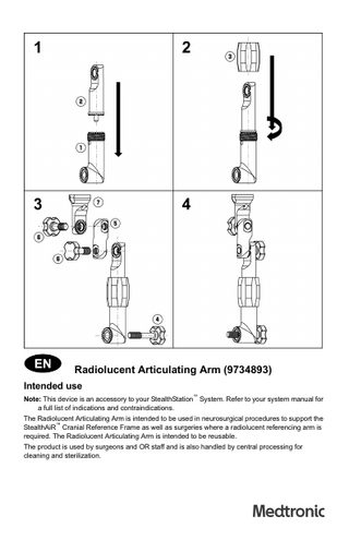StealthStation Radiolucent Articulating Arm Instructions Rev 1 June 2020