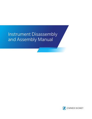 Instrument Disassembly and Assembly Manual