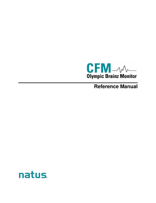CFM Olympic BrainZ Monitor Reference Manual Rev 04 Aug 2019