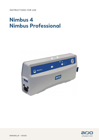 INSTRUCTIONS FOR USE  Nimbus 4 Nimbus Professional  649933EN_09 • 05/2022  