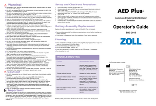 AED Plus Aviation Operator's Guide AHA 2015 Rev B