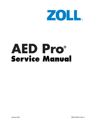 AED Pro Service Manual Rev E