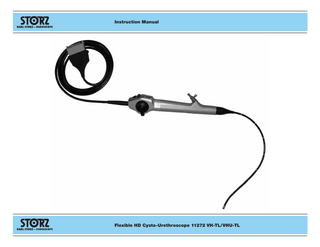 Instruction Manual  Flexible HD Cysto-Urethroscope 11272 VH-TL/VHU-TL  