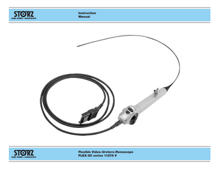 Instruction Manual  Flexible Video-Uretero-Renoscope FLEX-XC series 11278 V  