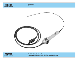 Instruction Manual  Flexible Video-Uretero-Renoscope FLEX-XC series 11278 VA/VUA/VSA/VSUA/VSE/VSUE  