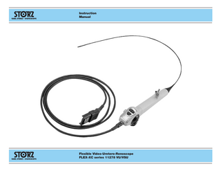 Instruction Manual  Flexible Video-Uretero-Renoscope FLEX-XC series 11278 VU/VSU  