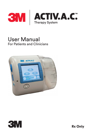 Acti V.A.C User Manual for Patients and Clinicians Rev B