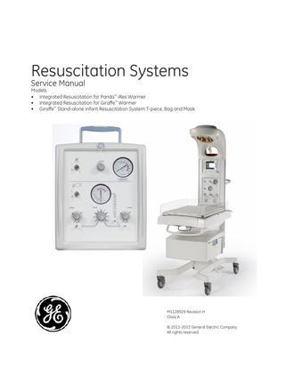 Resuscitation Systems Service Manual Rev H