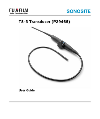 T8-3 Transducer (P29465)  User Guide  