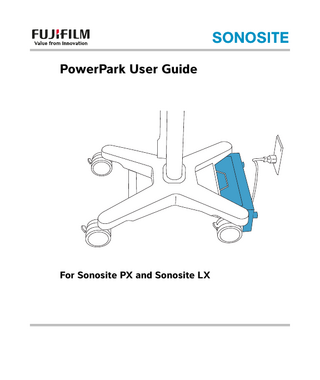 PowerPark User Guide  For Sonosite PX and Sonosite LX  