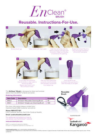 EnClean Brush Instructions for Use
