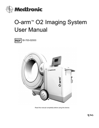 O-arm O2 User Manual Rev C