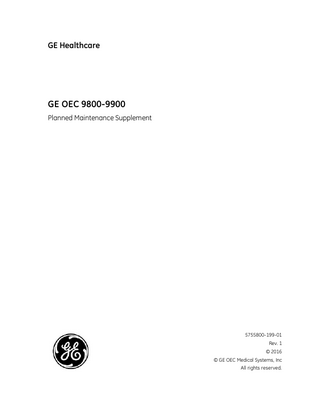 OEC 9800 -9900 Planned Maintenance Supplement Rev 1
