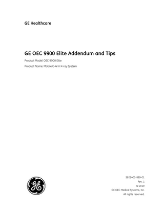 OEC 9900 Elite Addendum and Tips Rev 1