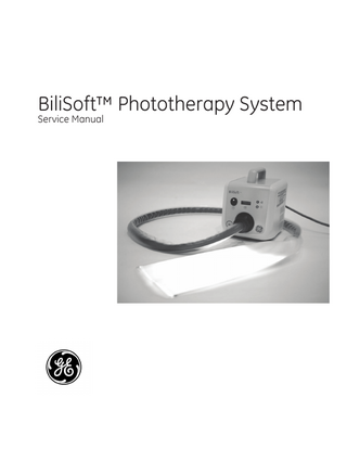 GE BiliSoft LED Phototherapy System Operation and Maintenance Manual Rev E