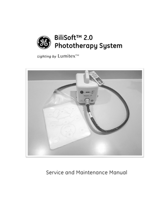 GE Bilisoft 2.0 Service and Maintenance Manual Rev F