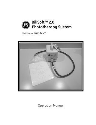 GE Bilisoft 2.0 Operation Manual Rev D