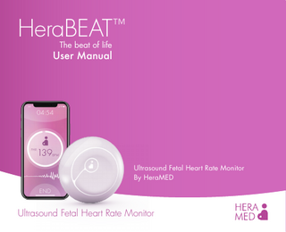 Table of Contents  1. About HeraBEATTM Fetal Heart Rate Monitor 					  4  2. Who should USE (Indications) or NOT USE (Contraindications) HeraBEATTM		  4  3. HeraBEAT  TM  kit includes							5  4. Safety Instructions							6 5. Ultrasound Transmission Gel						  8  6. HeraBEATTM Configuration & LED Indicators					  8  7. Charging HeraBEAT 							10 TM  8. First Time Use								11 9. Measurement of the Fetal Heart Rate					  12  10. Care and Maintenance							17 11. Troubleshooting							  17  12. Smartphone General Security and Privacy					  19  13. HeraBEAT  Specification							  20  14. HeraBEATTM Device Label							  21  TM  15. Warranty and Service							22 16. Appendices								25 17. Doctor Mode								  30  Read the entire user manual thoroughly prior to use. 3  