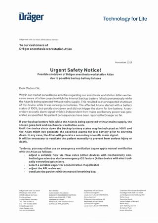 Atlan Urgent Safety Notice 