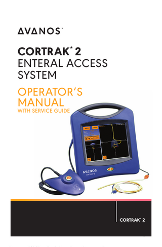 CORTRAK 2 Operators Manual with Service Guide 