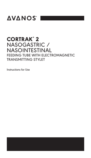 CORTRAK 2 Instructions for Use
