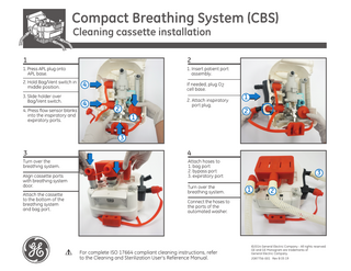 Compact Breathing System Cleaning cassette installation