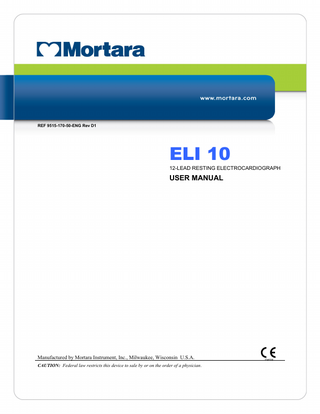 ELI 10 User Manual Rev D1