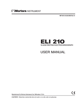 ELI 210 User Manual Rev A1