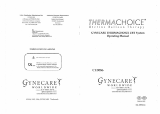 THERMACHOICE II Operating Manual