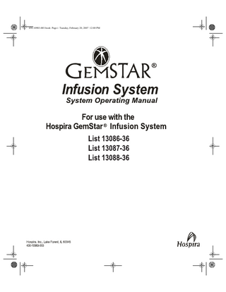 GemStar System Operating Manual