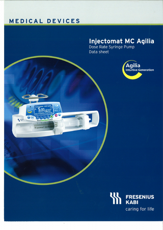 Injectomat MC Agilia Dose Rate Data Sheet