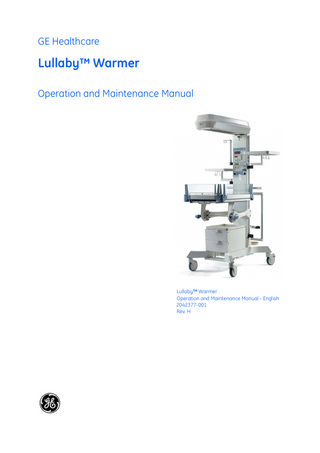 Lullaby Warmer Operation and Maintenance Manual Rev H
