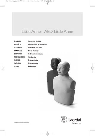 Little Anne - AED Little Anne Directions for Use Rev G