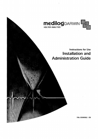 Medilog Darwin Installation and Administration Guide Edition 16 2006