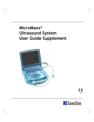 MicroMaxx User Guide Supplement P07856-01C