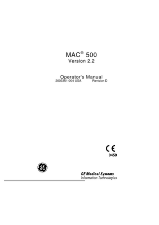 MAC 5000 Operators Manual Rev D
