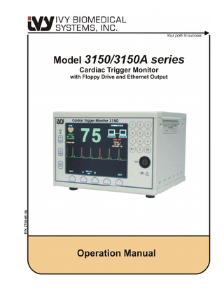 Model 3150 and 3150A series Operation Manual Rev 06 Sept 2006
